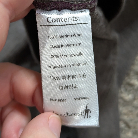 Smartwool Tan 1/4 Zip Lightweight Base Layer Merino Wool Pullover Sweater XL - Picture 8 of 9